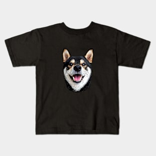 Shiba Inu Black and Tan Kids T-Shirt